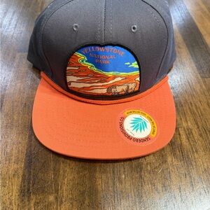 Gray and Orange Yellowstone National Park Hat